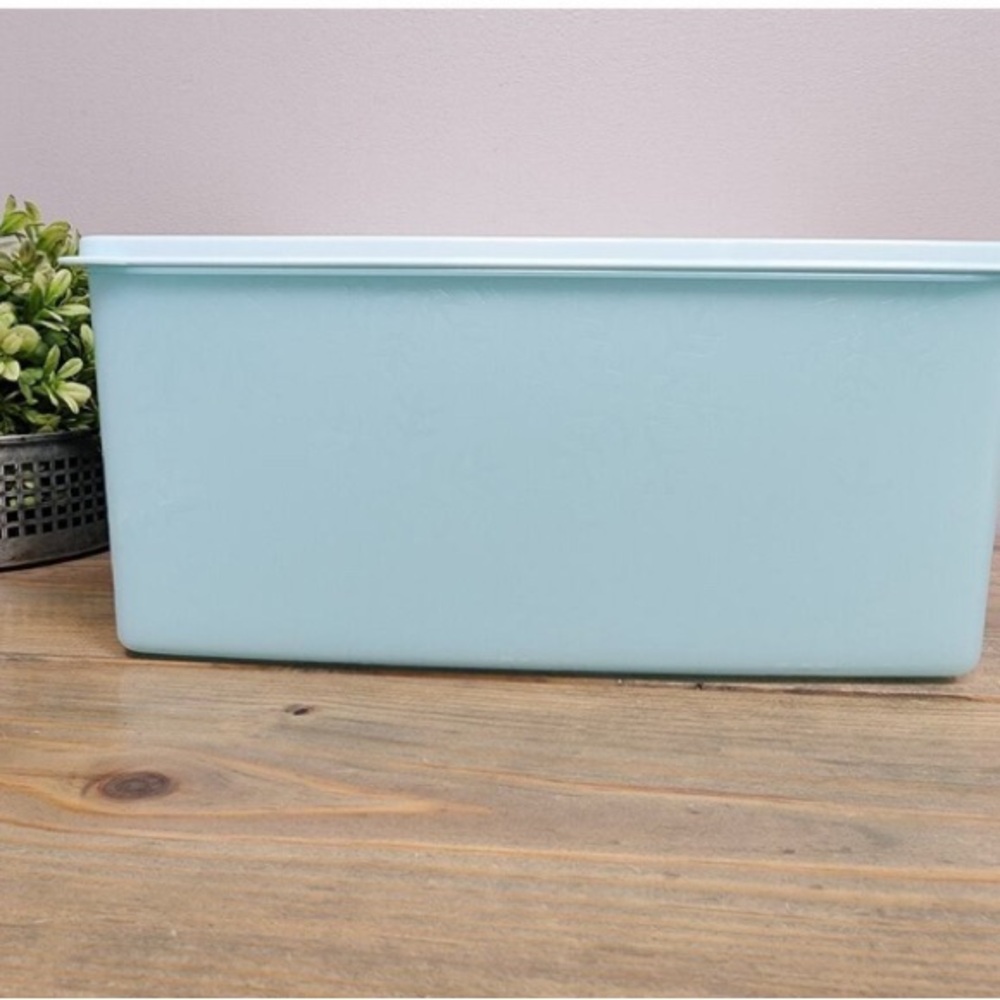 Tupperware Freeze It Plus Container Extra Large 6L/25 Cup Fridge Snowflake Blue